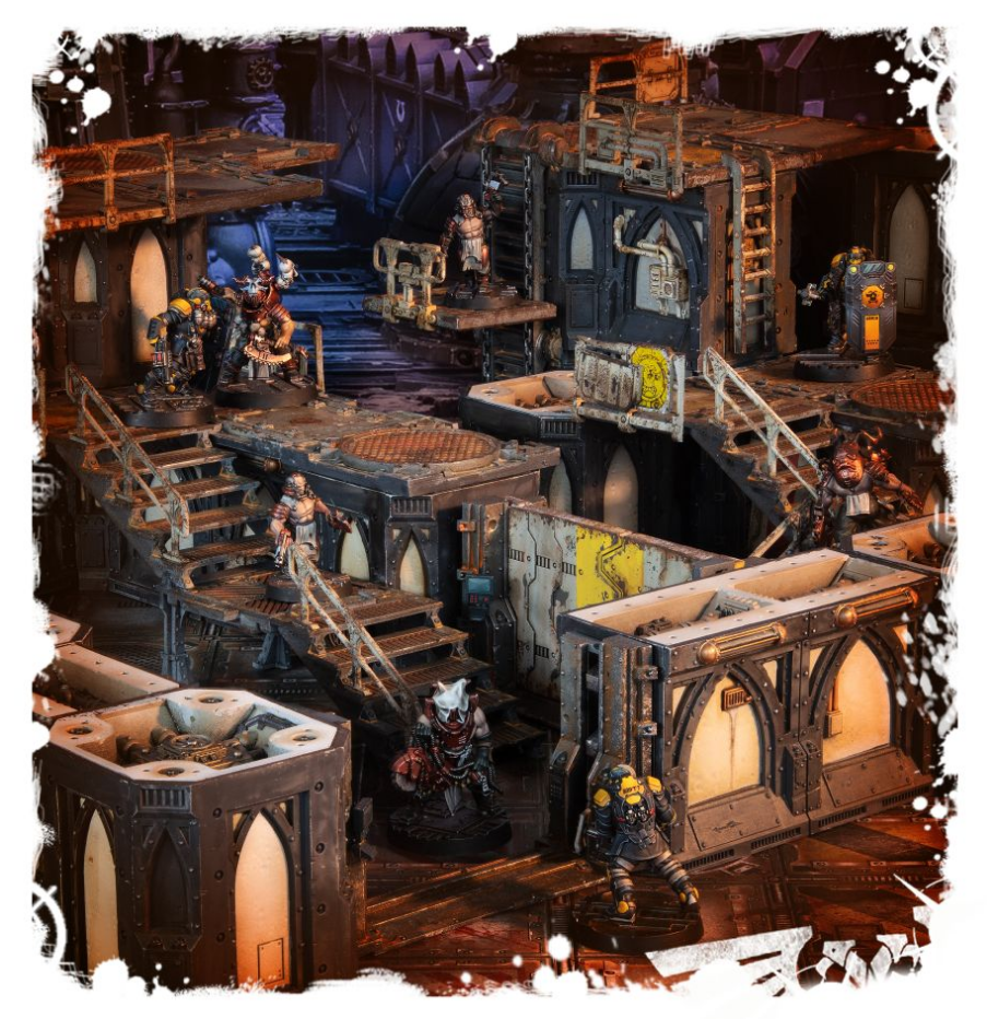 300-49GW Набор Некромунда. Зона Морталис. Платформы и лестницы (Necromunda Zone Mortalis Platforms and Stairs)