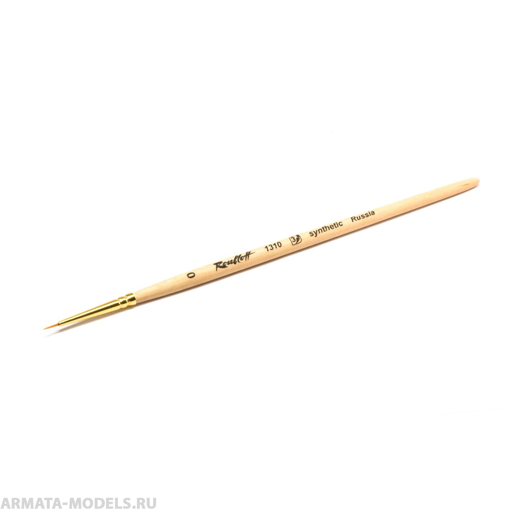 ЖС1-00,80Ж Кисть Roubloff рыжая жесткая синтетика круглая укороченная 0 серии 1310