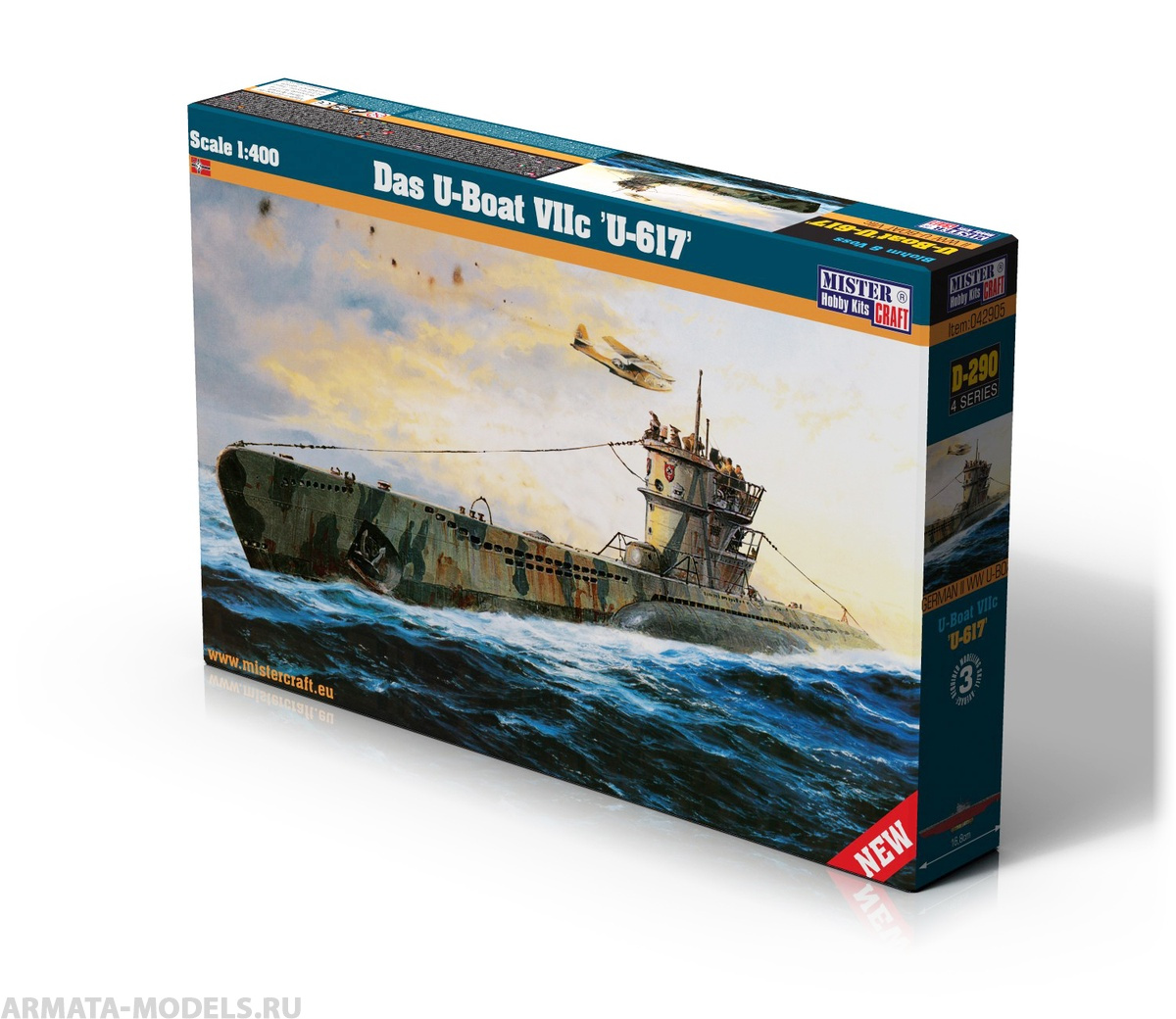 D-290 Подводная лодка Das U-Boot VIIC U-617 MISTERCRAFT