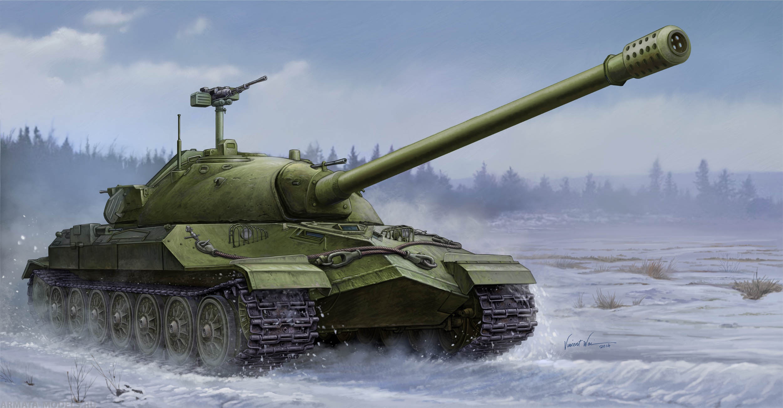 05586 Танк  ИС-7 Trumpeter