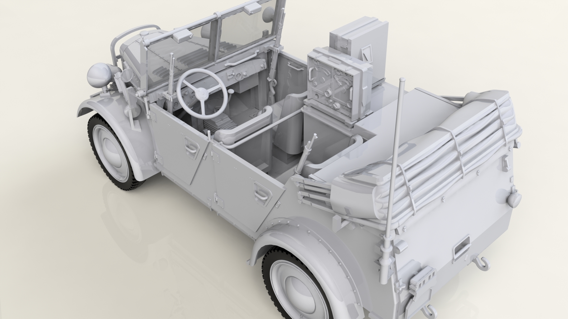 35583 le.gl.Einheitz-Pkw Kfz.2, Германский легкий автомобиль радиосвязи II МВ ICM