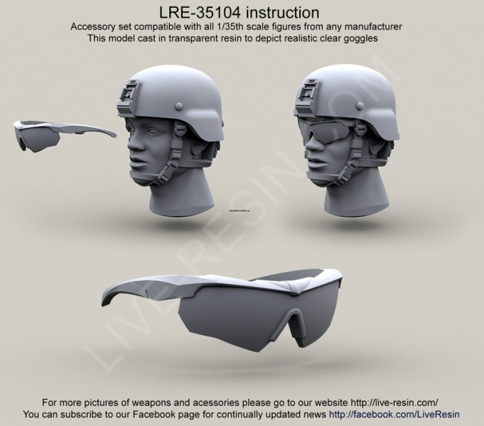 LRE35104 Прозрачные тактические очки ESS Crossbow goggles Ballistic Eyeshields - ESS Eye Pro - модель из прозрачного материала