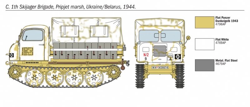 6549ИТ STEYR RSO/01 with GERMAN SOLDIERS (10013160/241120/0671781, ИТАЛИЯ ) Italeri