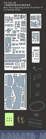 G35020148OH Basic Parts Upgrading Suit for Pz.IV Ausf .H 1/35