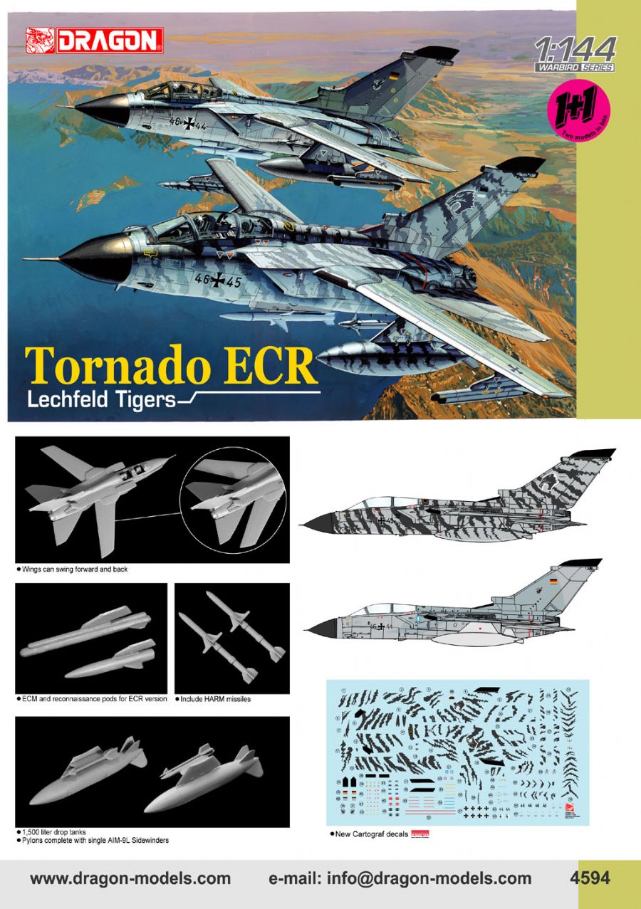 4594Д Самолет Tornado ECR Lechfeld Tigers