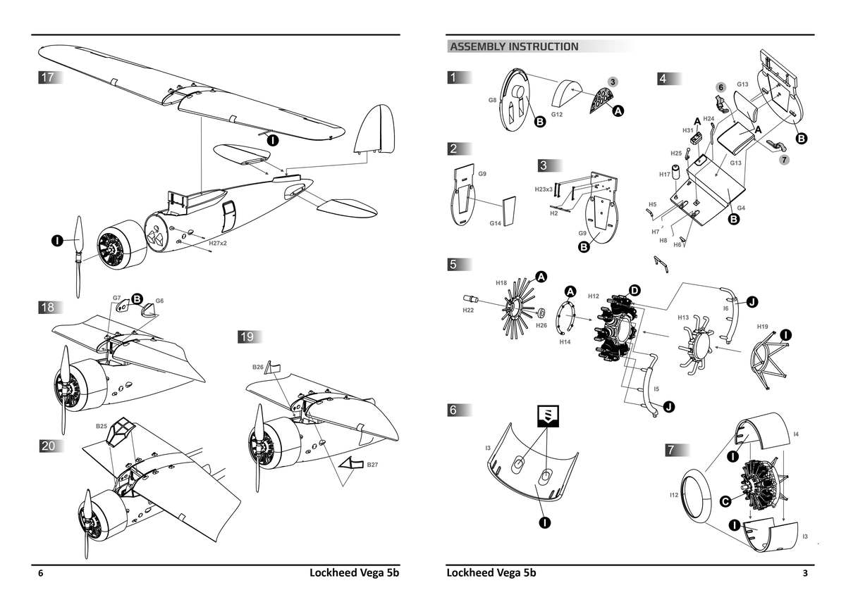 DW48022 Легкий транспортный самолет Lockheed Vega 5b Рекордные полеты Dora Wings
