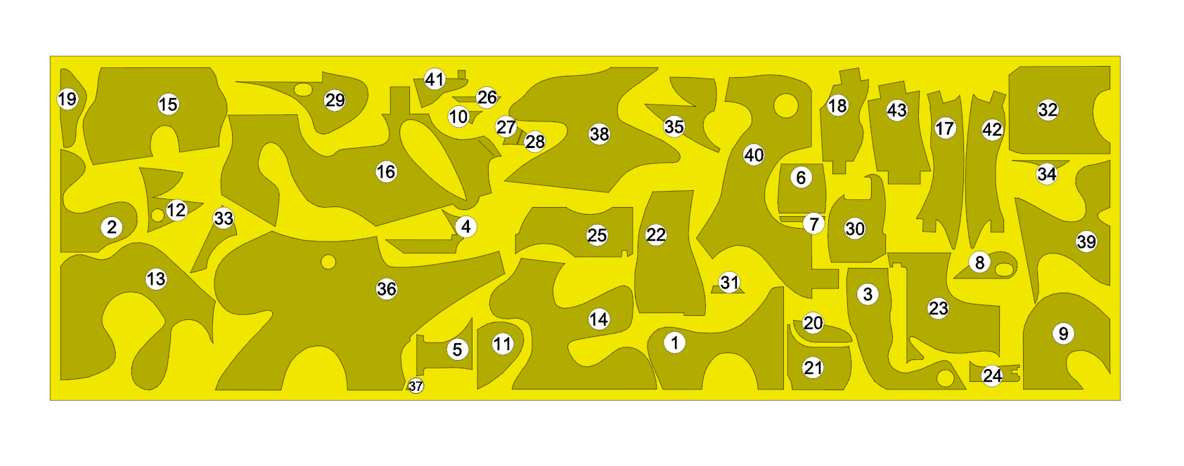 AM4840 Трафарет для нанесения камуфляжа Ми-24