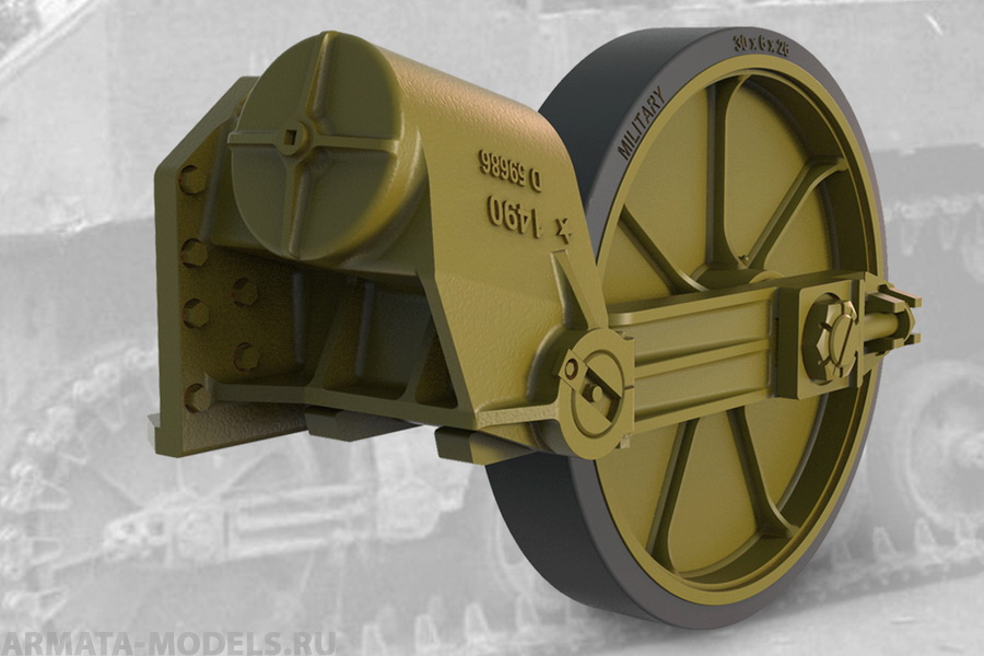 35011FURY Набор ленивцев, поздний тип, для US light tank M5A1 (late)/M8 HMC (late) Idler set