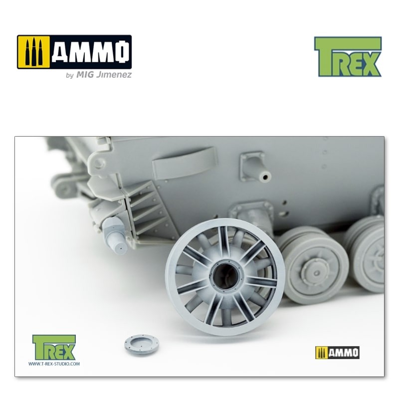 TR35039 Натяжное колесо PzKpfw IV Disassembled Idler Cast Version