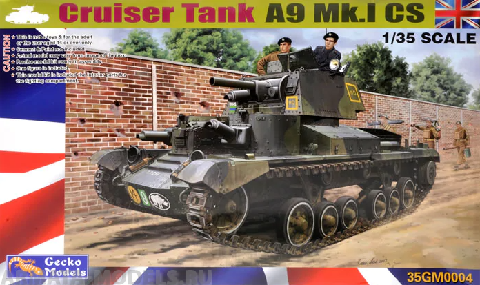 35GM0004 Танк Cruiser Tank Mk. I CS A9 Mk. 1CS (GECKO MODELS) 1/35 GECKO MODELS