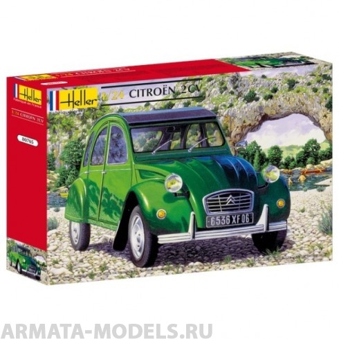 80765 Автомобиль  Ситроен 2 CV (1:24) Heller