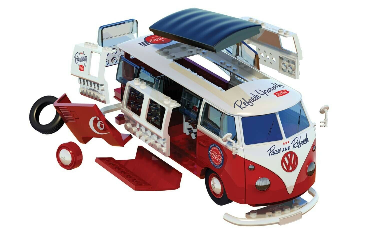 J6047 Сборная модель автомобиля QUICKBUILD CC VW Camper Van Airfix