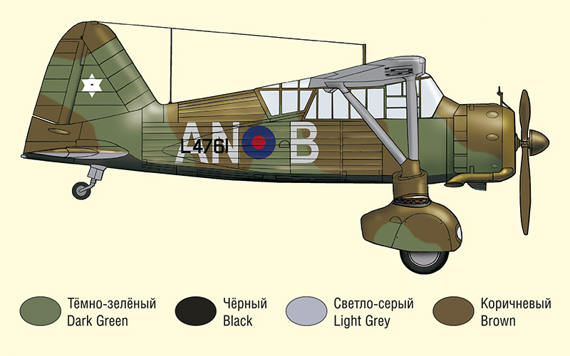 72018 Английский штурмовик Лайсендер ARK model