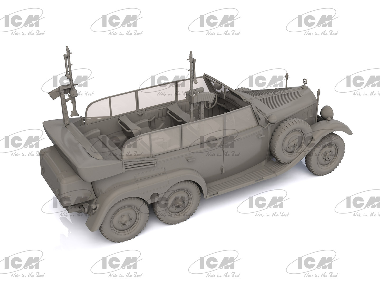 35530 Tип G4 Partisanenwagen, Немецкий автомобиль Второй мировой войны с пулеметным вооружением ICM