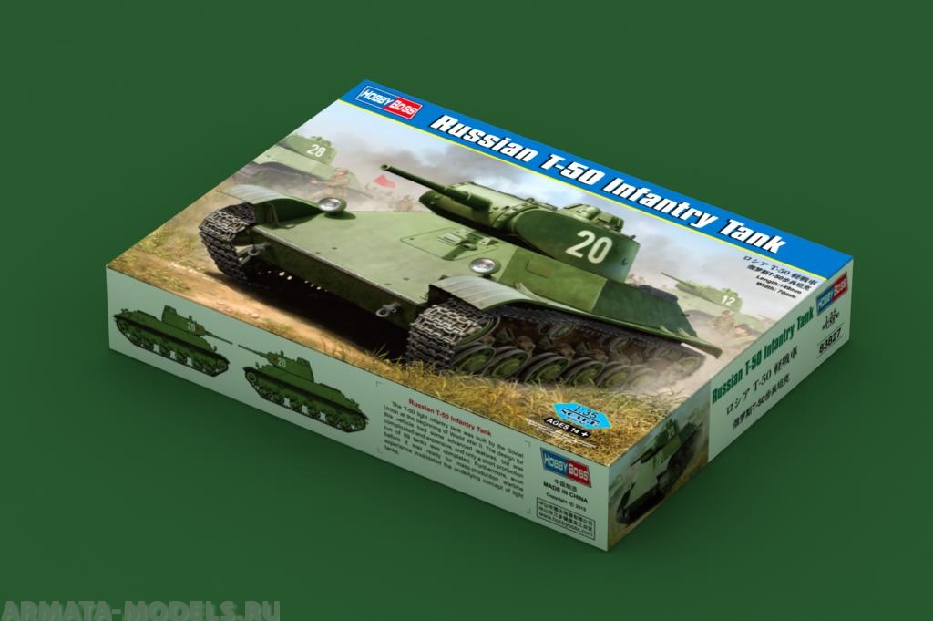 83827 Танк Russian T-50 Infantry Tank Hobby Boss