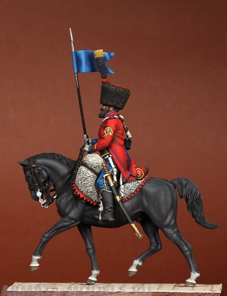 5434SOGA Sapper Marechal des Logic  9rd hussar regiment.  France. 1812 year. SOGA Miniatures