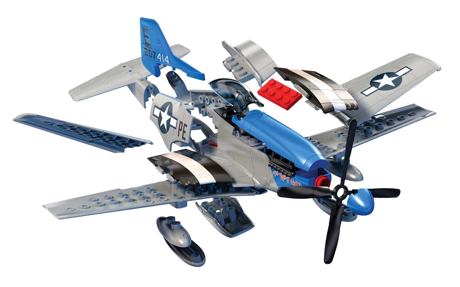 J6046 Сборная модель Самолета QUICKBUILD D-Day Mustang