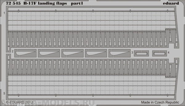 72545ED  Фототравление B-17 Landing Flaps 1/72