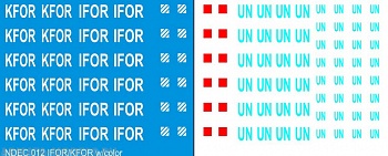 NDEC012 Эмблемы для БТТ, участвующих в миссиях коалиции НАТО и ООН