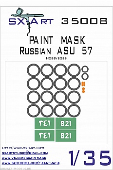 35008SX Окрасочная маска АСУ-57 (Hobbyboss)